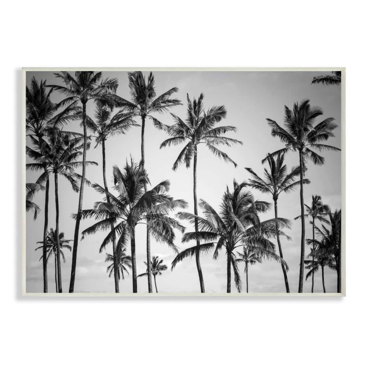 Stupell Industries Palm Trees Skyline Wall Plaque
